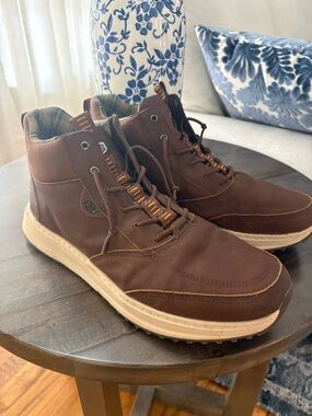 Hey Dude Men's Brown High-Top Casual Boots